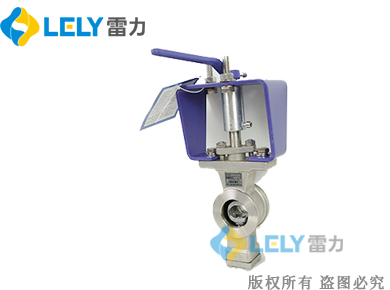 QV77H-16P手動漿液V型調(diào)節(jié)球閥