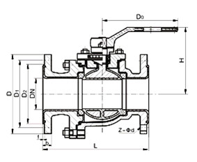 全襯氟球閥Q41F46/PO