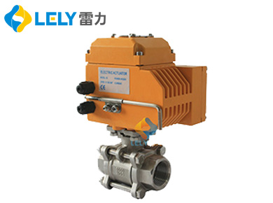 電動三片式螺紋球閥Q911F-16P
