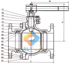 碳鋼法蘭球閥Q41F-16C