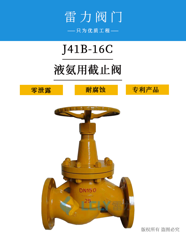 氨用截止閥雷力