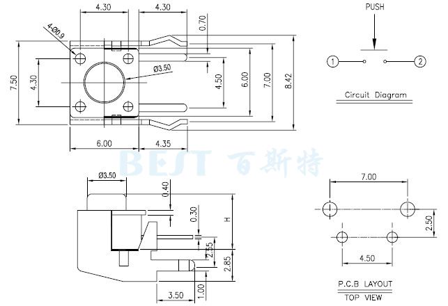 輕觸開關(guān)TS-1109F